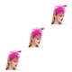 thumbnail image 3 of Qarigey Flor del pelo Tocados de boda Mano de obra fina Ahorro de espacio Adorno para el cabello Fiesta Nupcial Cabeza Colgante Rosa claro Type1 NO1, 3 of 6