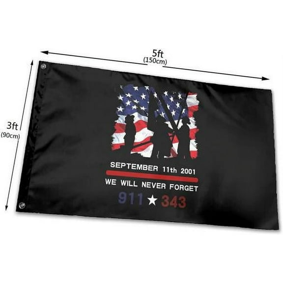 9/11 Never Forget 3'x5' Flag ROUGH TEX® 100D