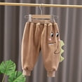 thumbnail image 6 of WOLLED Infant Boy Dinosaur Sweatpants Cute Elastic Dinosaur Cotton Pants One-Piece Fleece Sweatpants for Toddler 5 Months to 6 Years, 6 of 6