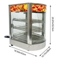 thumbnail image 3 of Techtongda 3 Layers Commercial Countertop Food Warmer Display Cabinet Case Stainless Steel, 3 of 12