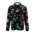 thumbnail image 4 of lcziwo Mardi Gras Outfit for Men 2025 Long Sleeve Casual Button Down Shirts Carnival Mask Graphic Button-Up Shirt Novelty Funny Holiday Party Shirts Lightning Deals of The Day Multicolor XXL, 4 of 6