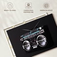 thumbnail image 6 of Elephant Stock Black Boombox Wall Art - Horizontal Canvas Wall Art - Living Room Wall Decor - Music Canvas - Black And White Decor - 36" x 24", 6 of 8