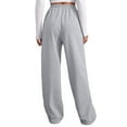 thumbnail image 6 of Jamsmile Womens Sweatpants Wide Straight Leg Pants Bottoms Joggers Tracksuits Running Workout High Waisted Pants With Pockets, 6 of 8