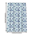 thumbnail image 2 of Cozival Shower Curtain, Peva Shower Curtain, Thickened Blue and Green Square Bathroom Partition with Hooks, Waterproof for Home Use, Waterproof Bathroom Curtain, Mint Green, 2 of 2
