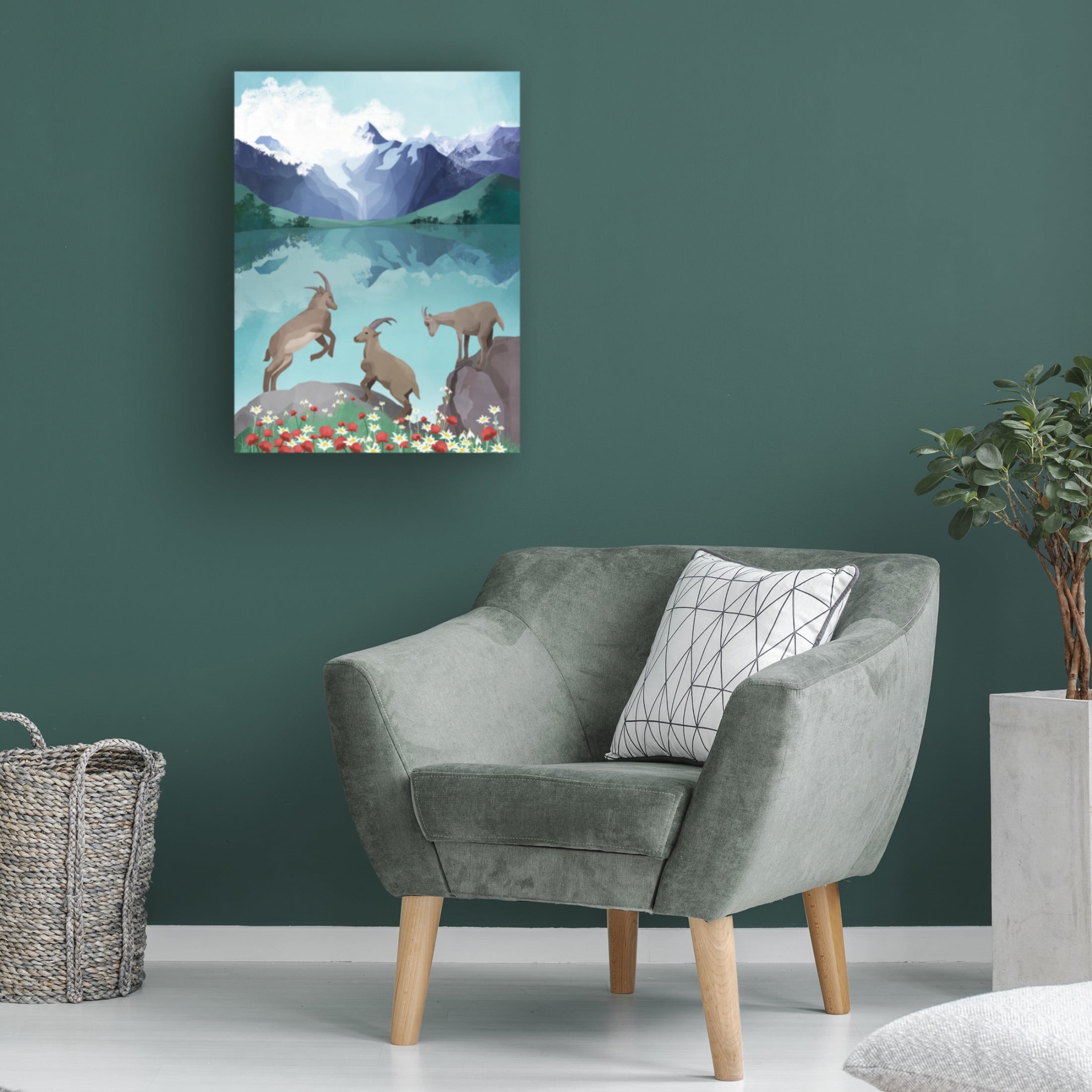 Trademark Fine Art Goed Blauw The Hills Are Alive Canvas Wall Art