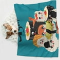 thumbnail image 6 of Rocae I Love Sushi for Pet Blanket Dog Blanket Cat Blanket Soft Sleep for Small Medium Pet-Large, 6 of 8