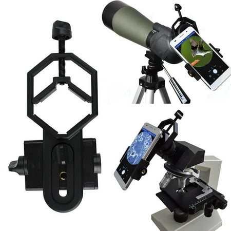 360° Univesal Cell microscope camera adapter Phone Holder Mount Camera Adapter for Telescope Binocular Microscope Spotting