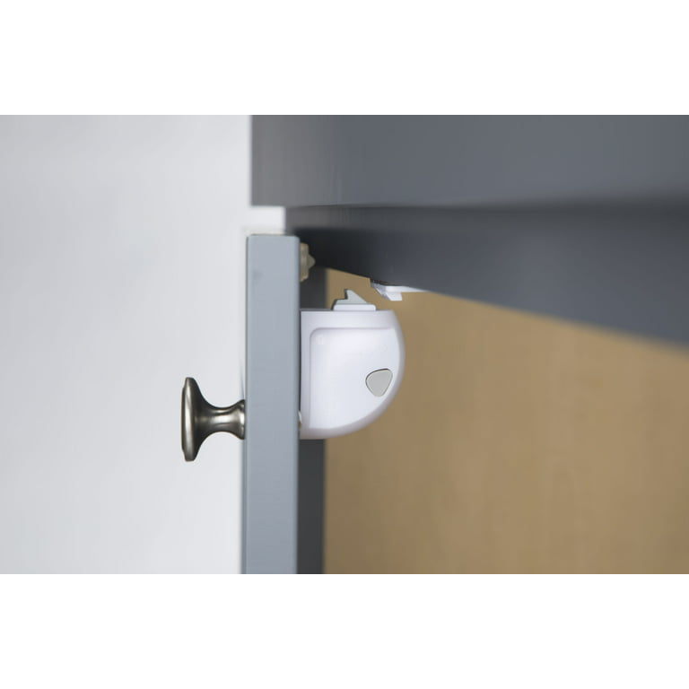 Security Lock Magnetic Cupboard Door  Safety Closet Child Magnet -  Adhesive Door Key - Aliexpress
