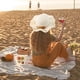 thumbnail image 4 of Sombrero de 56-58cm de circunferencia para mujer, protector solar, sombrero de paja de ala ancha y bolsa de paja, conjunto de sombrero para el sol para vacaciones de verano, 4 of 5