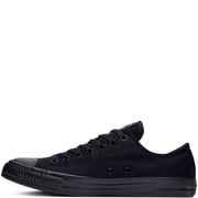 Converse Unisex Chuck Taylor All Star Core Ox Sneaker, Monochrome Black, Men's 7, Women's 9 Medium