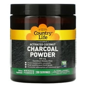 Activated Coconut Charcoal Powder, 500 mg, 5 oz (141.7 g), Country Life