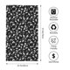 thumbnail image 2 of Balery Black White Leaves Toalla de Microfibra Premium con Estampado – 27.5x16 pulgadas, Alta Absorción, Suave y Aterciopelada, Secado Rápido, 2 of 6