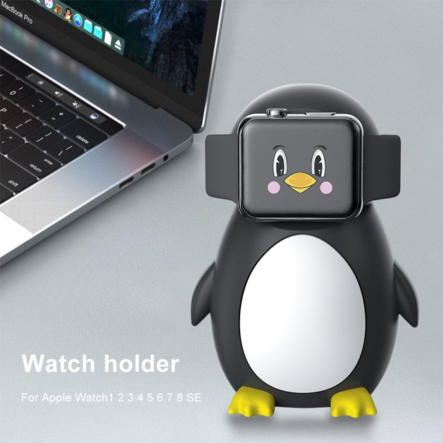 Silicone Dock Holder Creative Watch Bracket for Apple Watch 8 SE 7 6 5 4 3 2 1