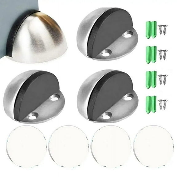 Floor Door Stoppers Stainless Steel Floor Door Stopper 4X Floor Door Stops Floor Mount y8238