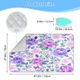 thumbnail image 2 of Ironing Mat Portable Ironing Blanket for Table Top Travel Ironing Pad for Washer Dryer 27.6" x 47.2" Watercolor Floral Pattern, 2 of 6