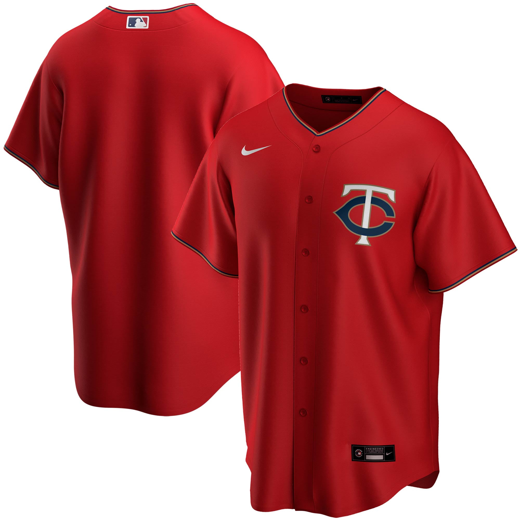 Minnesota Twins Nike Alternate 2020 Replica Team Jersey Red Walmart