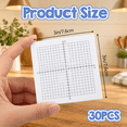 30 Grid Sticky Note Pads Small 3 X 3 Inch Coordinate Notes 100 Sheets ...
