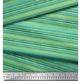 thumbnail image 2 of Soimoi Cotton Duck Fabric Stripe & Triangle Geometric Print Fabric by The Yard 42 Inch Wide, 2 of 3