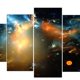 thumbnail image 4 of Juego de 5 paneles decorativos para manualidades, pintura sobre PVC. Color Vía Láctea Galaxy, 4 of 5