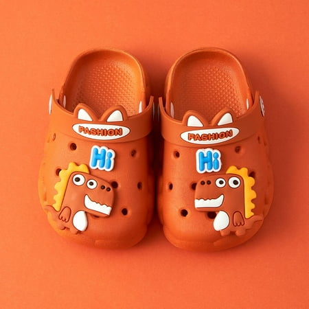 

Cartoon Dinosaur Comfortable Non-slip Clogs For Baby Boys Girls Infant Newborn Toddler