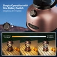 thumbnail image 4 of Lepro Retro Camping Lantern ,15000mAh Power Bank, 1000 Lumens, Dimmable, IPX4, w/ Type C Cable, 4 of 9