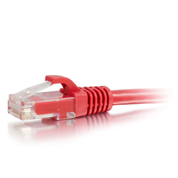 Cable de Red C2G Cat6 2,13 m Rojo sin Enganche UTP