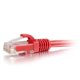 thumbnail image 1 of Cable de Red C2G Cat6 2,13 m Rojo sin Enganche UTP, 1 of 4