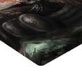thumbnail image 2 of Ambesonne Dragon Fitted Sheet, Vikings Boat Stormy Sea, Queen Size, Multicolor, 2 of 3