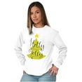 thumbnail image 5 of Holiday Christmas Tree Holly Jolly Women's Long Sleeve T Shirt Brisco Brands M, 5 of 6