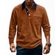 thumbnail image 1 of pstuiky camisas de manga larga para hombre, Camisa informal de manga larga con botones y bolsillo de pana de color liso para hombre Tops casuales para hombres m, 1 of 9
