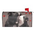 thumbnail image 2 of Haiem Heart Guinea Pig Couple Mailbox Covers Magnetic ,Mailbox Wraps Post Letter Box Cover for Holiday Garden Yard Decor-25.5x21 in, 2 of 9