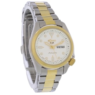 Seiko Women's SXJW71 Dress Blue Dial Quartz Two Tone Steel