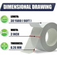 thumbnail image 2 of Carpet Tape Double Sided Rug Tape Heavy Duty Area Rugs Strong Grip 2 in x 105FT No Residue Removable for Hardwood Tile Secures Rugs Mats Pet-Safe, 2 of 7