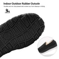 thumbnail image 4 of NCCB Men's Moccasin Slippers Memory Foam Warm Plush House Slippers Indoor Outdoor Slippers for Men Black 9, 4 of 6