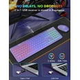thumbnail image 4 of Combinación de teclado y ratón inalámbricos Trueque RGB retroiluminados, 4 of 9