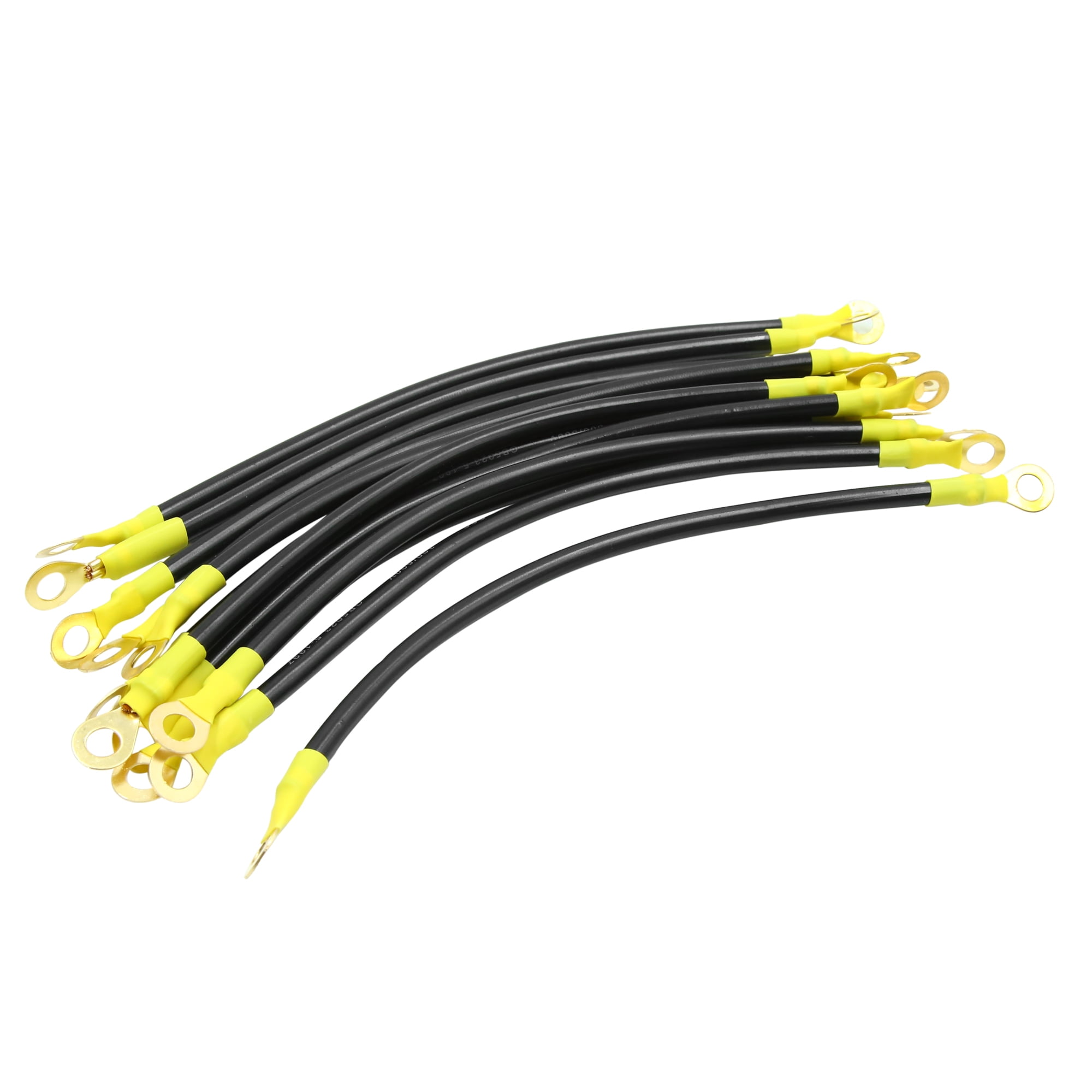 12pcs DC 12V 24V Black Universal Battery Wire Transfer