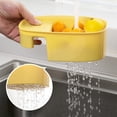 thumbnail image 4 of Cesta de basura colgante Yuarrent naranja estante de almacenamiento, 4 of 6