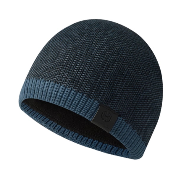 Gorro de invierno suave para clima frío, resistente al viento, ligero, elástico, para esquiar Azul