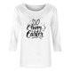 thumbnail image 3 of Mujeres 3/4 Manga Tops Impresión Casual Cuello Redondo Camiseta Top Blusa, Poliéster Toda la Temporada, 3 of 4