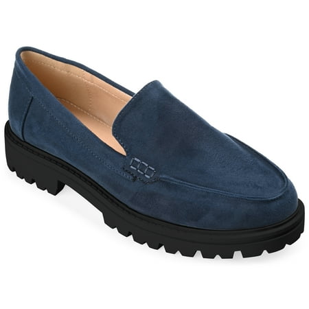 

Journee Collection Womens Erika Loafer Almond Toe Slip On Flats