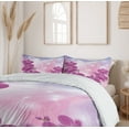 thumbnail image 6 of Ambesonne Floral Duvet Cover Sets, Exotic Orchid Flowers, 2-Queen, Purple Pale Pink Blue, 6 of 7