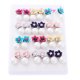 thumbnail image 5 of 12 pares de moda de perlas de imitación flor Stud Earrings Ear Studs para joyería de las mujeres Sunnimix Pendientes colgantes de flores, 5 of 8