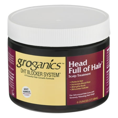 Groganics DHT Blocker System Head Full Of Hair Scalp Treatment, 6.0 OZ