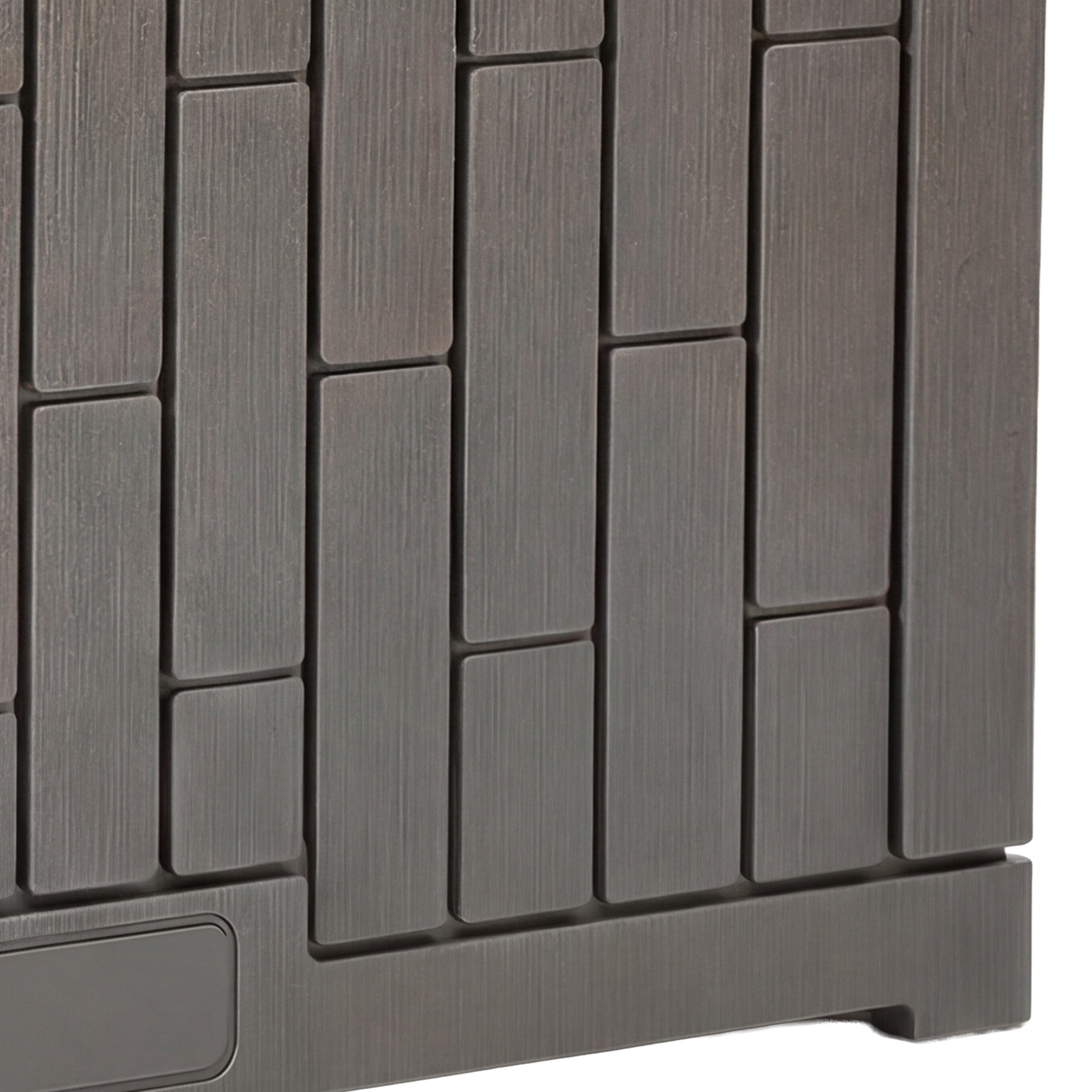Dextrus 60 Gallon Weatherproof Rattan Deck Box, Heavy-Duty Resin Outdoor Storage Box with Slide-Locking Lid, Lockable Multi-Purpose Organizer for Patio, Garden and Home Essentials, Light Brown