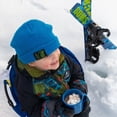 thumbnail image 4 of Lucky Bums Toddler Kids Beginner Plastic Snow Skis w/ Adjustable Bindings, Green, 4 of 5