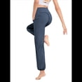thumbnail image 3 of Pantalones de Yoga Casuales, Cómodos y de Pierna para Mujer Azul Oscuro L, 3 of 7