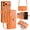 Orange, variant on New Phone Case For iPhone 17 Pro Max Zipper Wallet PU Leather Card Slots Kickstand Flip Case Shockproof Full Protective Cover with Adjustable Crossbody Lanyard Wrist Strap ,Blue