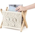 thumbnail image 3 of Magazine Rack Boho Magazine Rack Freestanding Storage Ba, Home Decor, 3 of 5