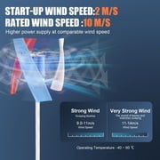 TOPATY Vertical Wind Turbine Wind Generators Home Wind Generators For Home Use Small Wind Turbines 360-Degree Wind Direction Efficient Energy Solution masterly