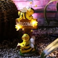 thumbnail image 6 of YOHAVEN Solar Bee Welcome Light Resin Outdoor Garden Statue Lamp Energy Saving Solar Powered Decorative Pathway Villa Patio Yard Decor for Night Party Landscape, 6 of 6